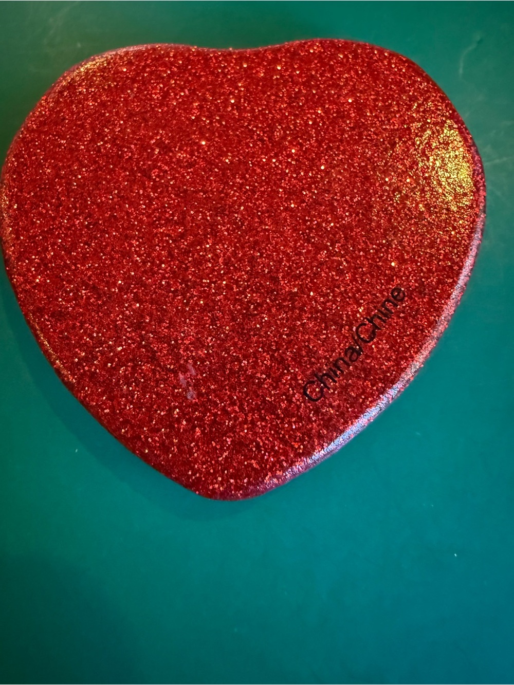 Coach Red Glitter Heart Compact Mirror ❤️✨ - Picture 3 of 5